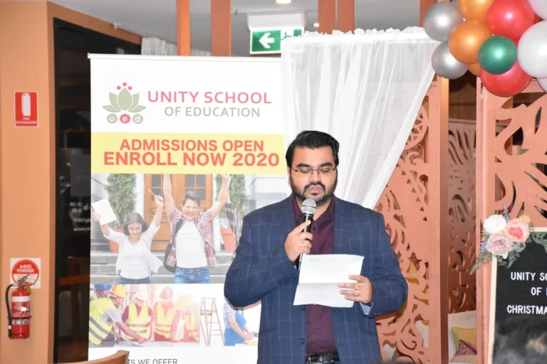 Unity School of Education students and staff